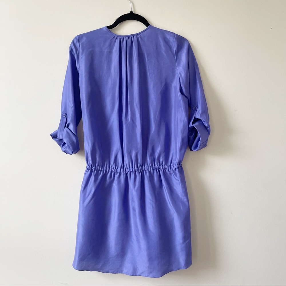 FINAL Rebecca Taylor Silk Periwinkle Ruffle Coquette Femme Mini Dress - Picture 3 of 9